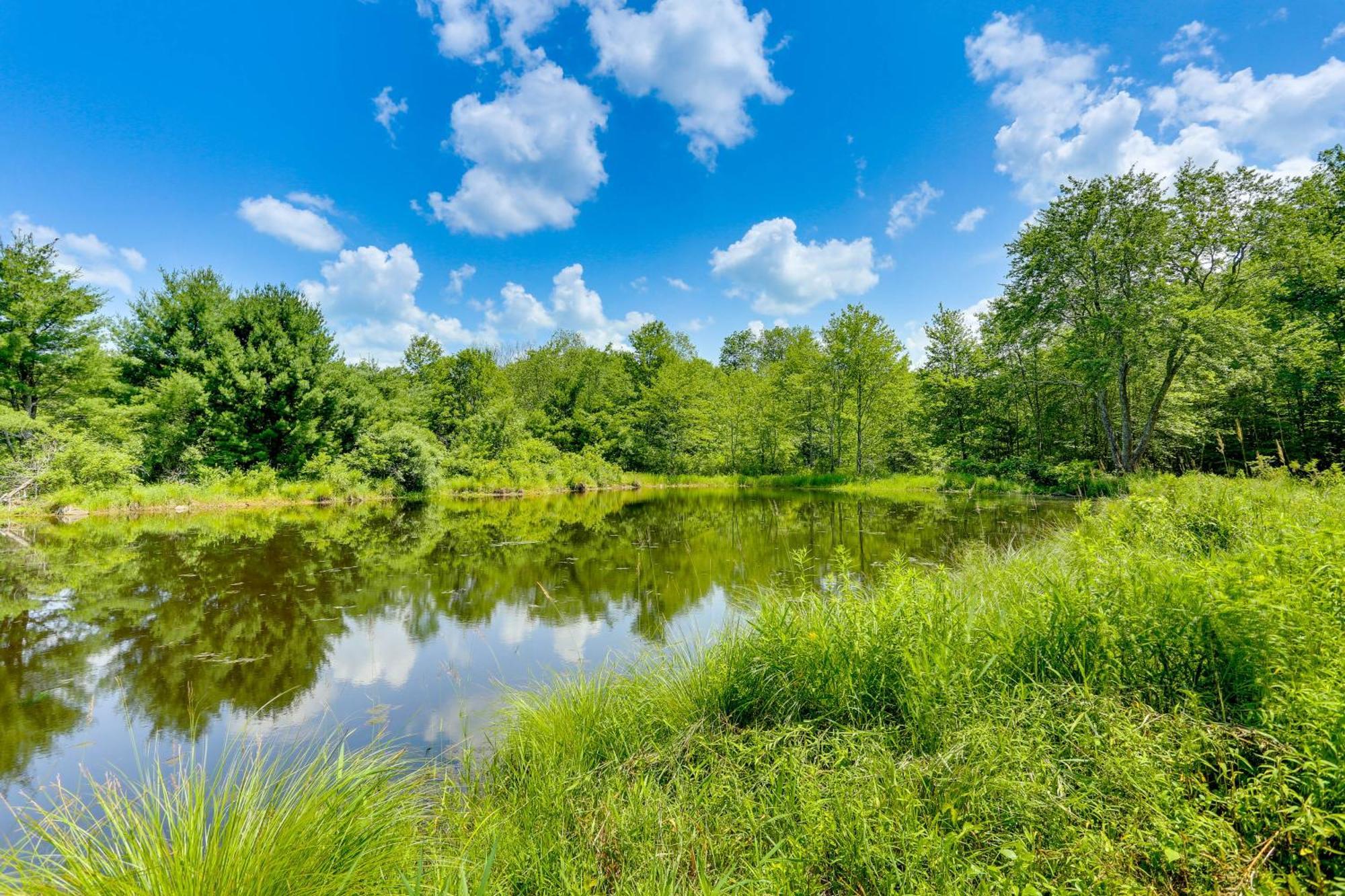 Secluded Poconos Cabin With Fire Pit On 75 Acres! East Stroudsburg Bagian luar foto