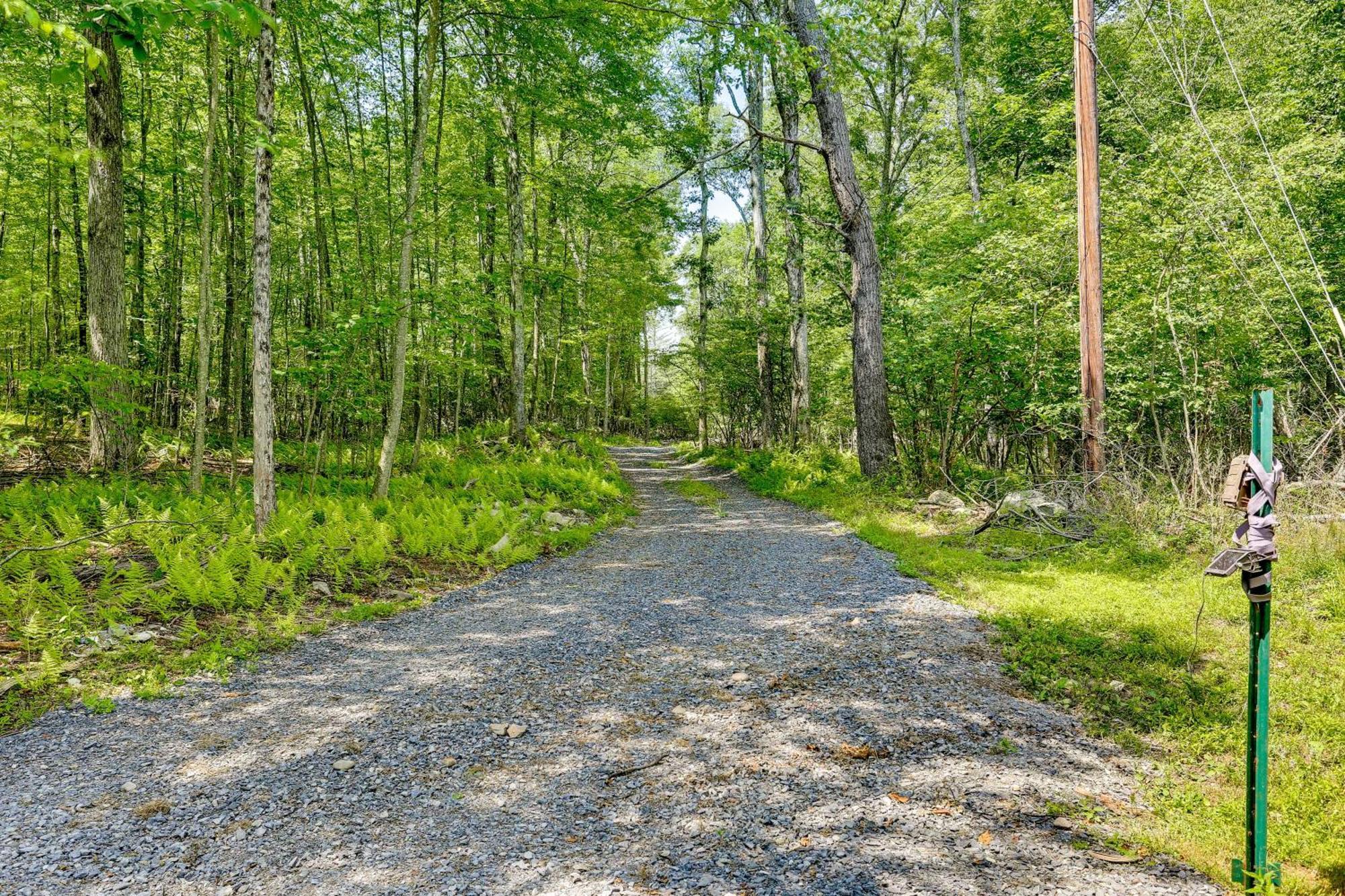 Secluded Poconos Cabin With Fire Pit On 75 Acres! East Stroudsburg Bagian luar foto